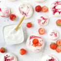 Mini pavlovas con fresas