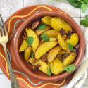 Patatas con cúrcuma y comino