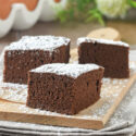 Bizcocho genovés de chocolate {con y sin gluten}