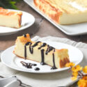 Tarta de yogur con sirope de chocolate {sin gluten}
