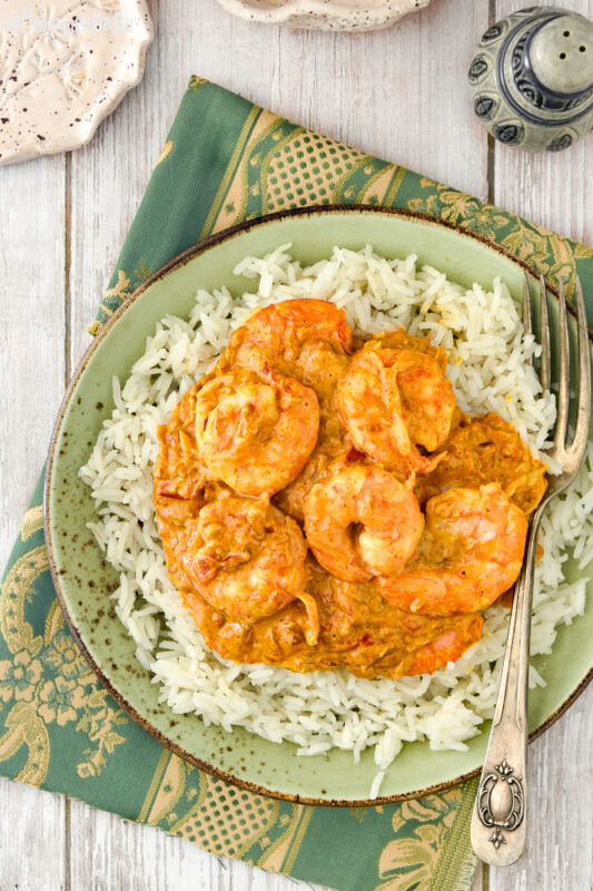 Curry de gambas