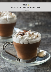 Mousse de chocolate al café