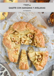 Galette con manzana y avellanas
