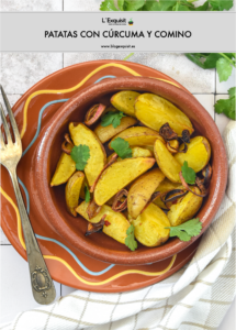 Patatas con cúrcuma y comino