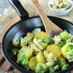 Brócoli y patatas al horno con salsa gribiche