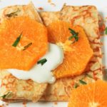 Crepes con naranja y crema de mascarpone {con y sin gluten}
