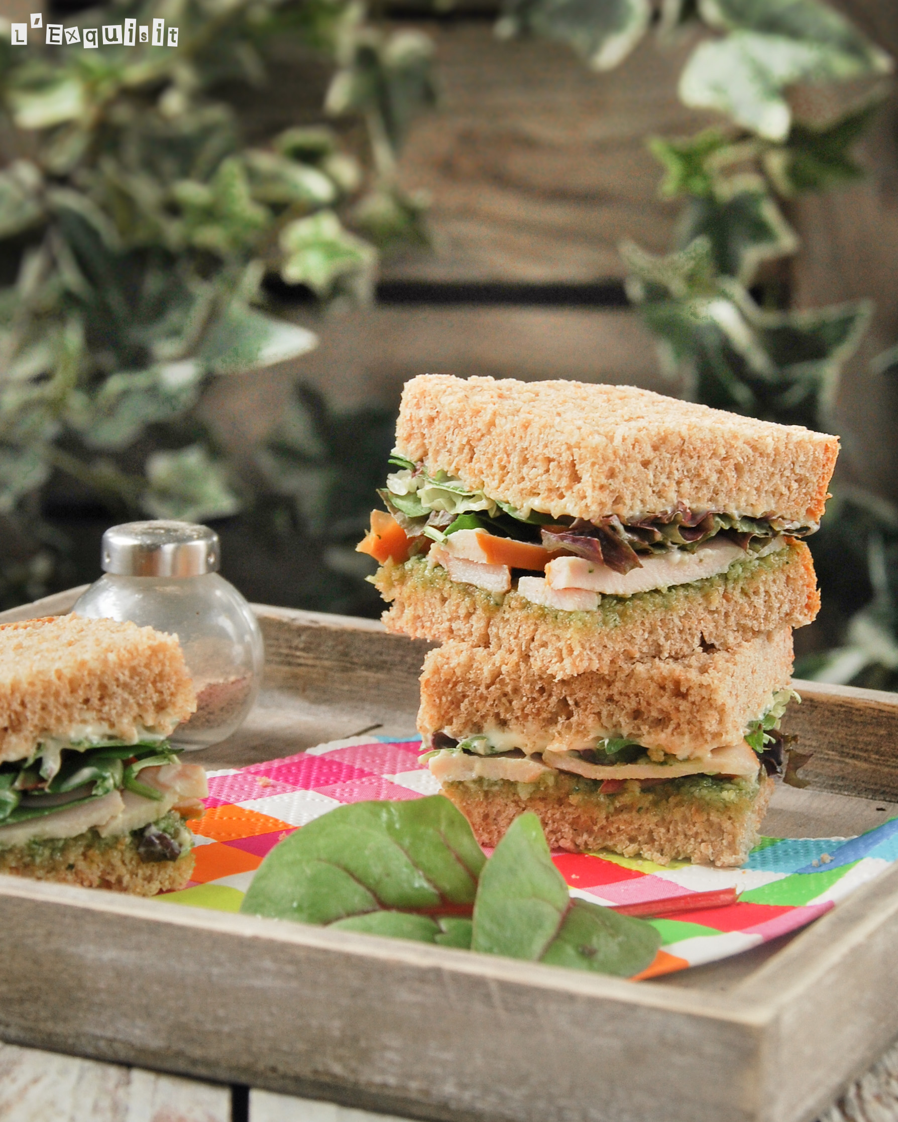 Sandwich de pollo con pesto L´Exquisit