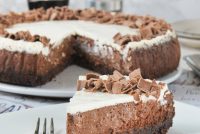 Tarta de queso y chocolate